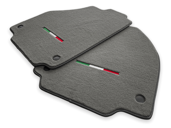 Mats For Ferrari 488 GTB 2015-2022 Gray Scuderia Brand Italian Edition - Scuderia