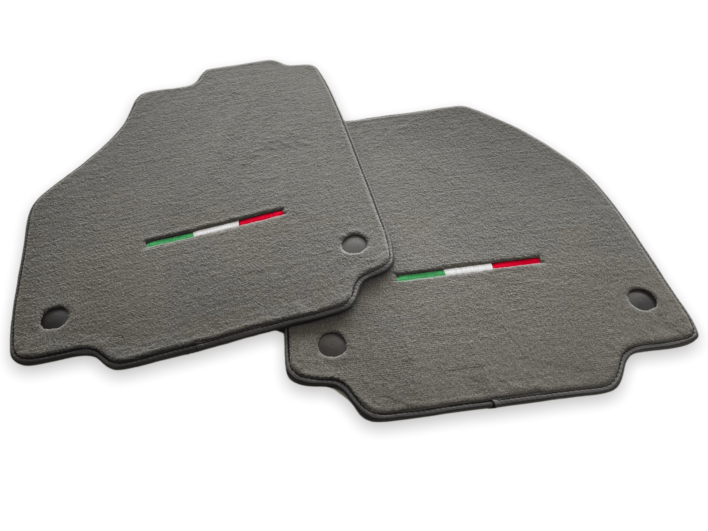 Mats For Ferrari 488 GTB 2015-2022 Gray Scuderia Brand Italian Edition - Scuderia