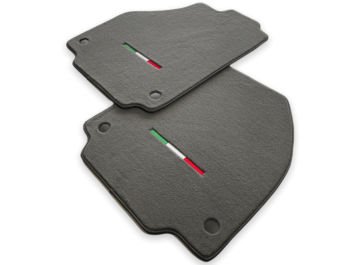 Mats For Ferrari 488 GTB 2015-2022 Gray Scuderia Brand Italian Edition - Scuderia