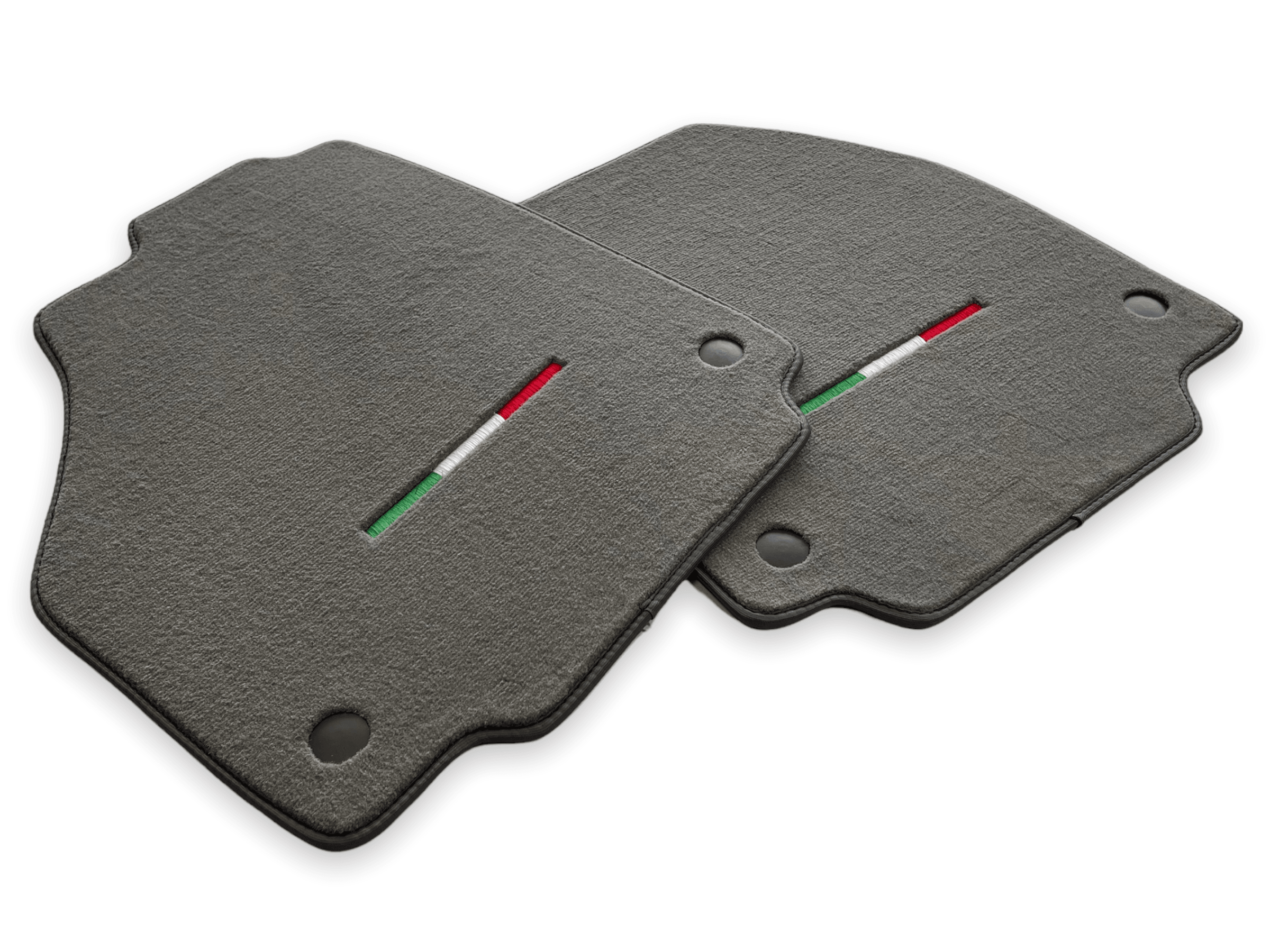 Mats For Ferrari 488 GTB 2015-2022 Gray Scuderia Brand Italian Edition - Scuderia