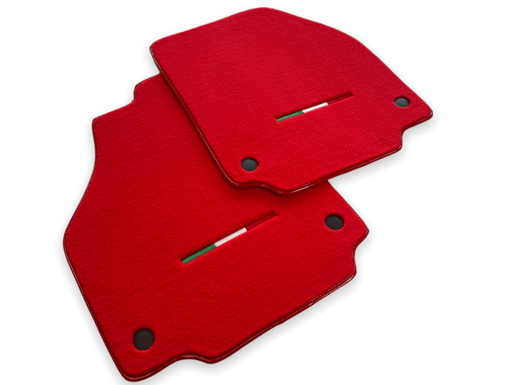 Mats For Ferrari 488 GTB 2015-2022 Red Scuderia Brand Italian Edition - Scuderia