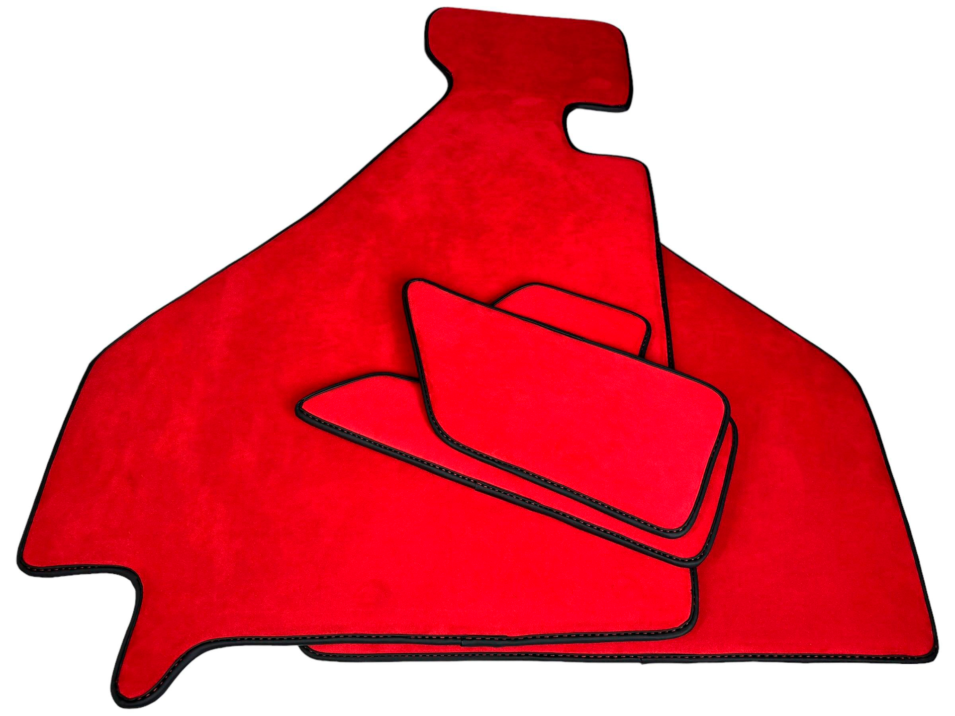 Red Alcantara Car Mats For Ferrari F355 1994-1999