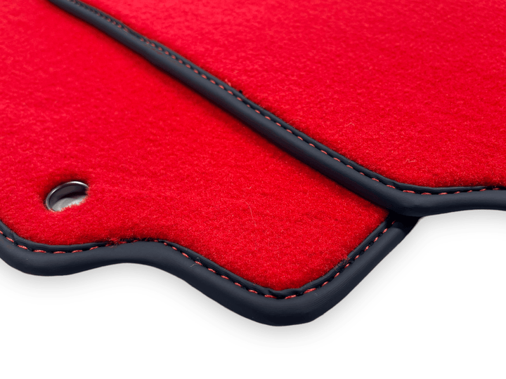 Red Floor Mats For Ferrari 360 Modena 1999-2005 With Alcantara Leather - Scuderia