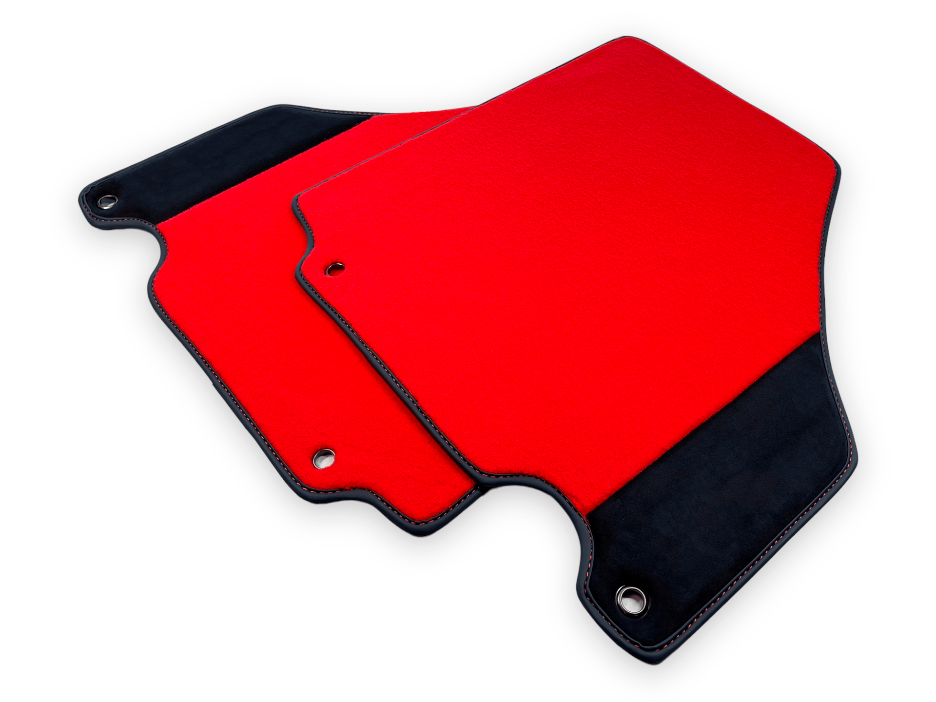 Red Car Mats For Ferrari 360 Modena 1999-2005 With Alcantara Leather