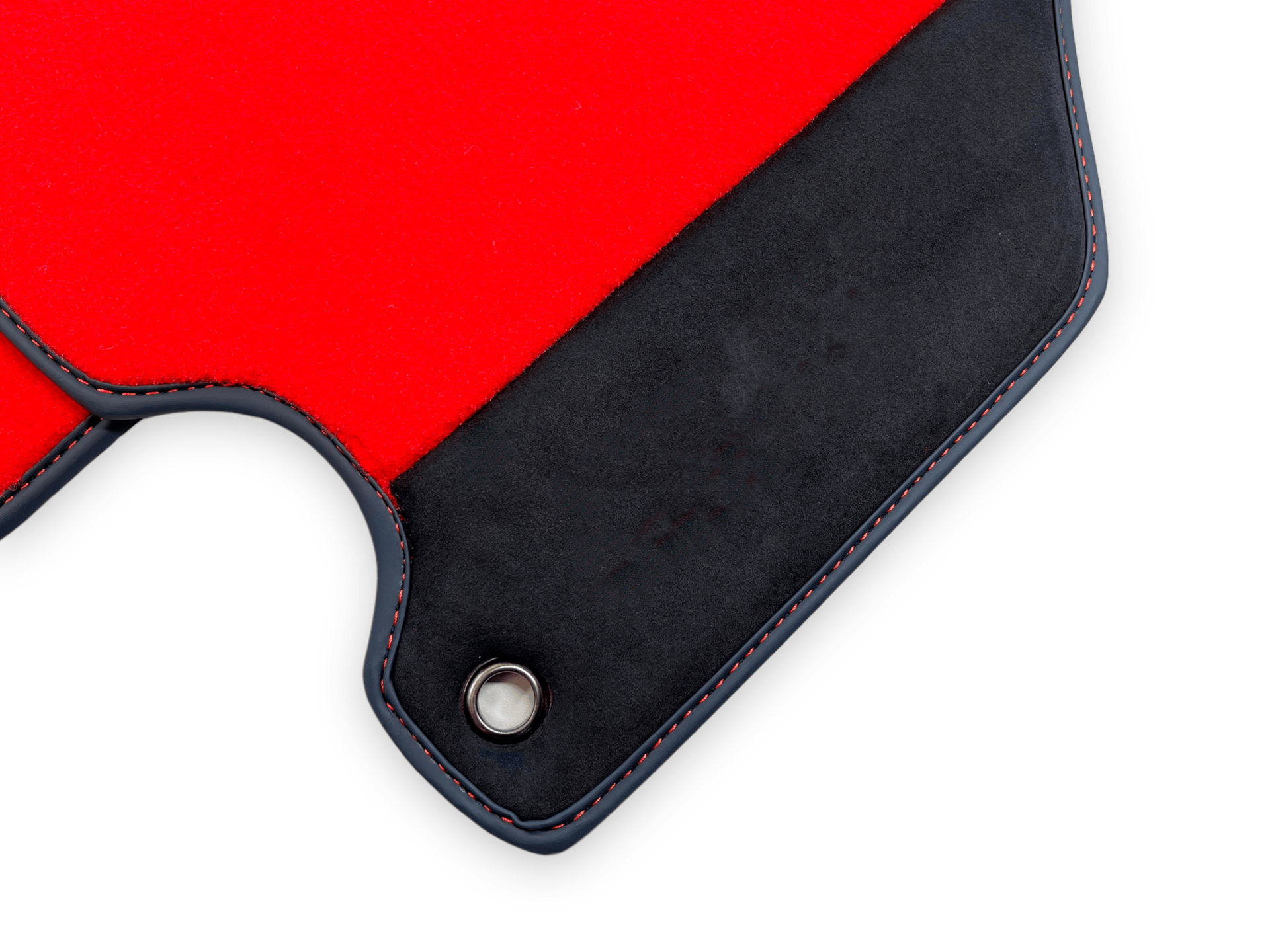 Red Car Mats For Ferrari 360 Modena 1999-2005 With Alcantara Leather