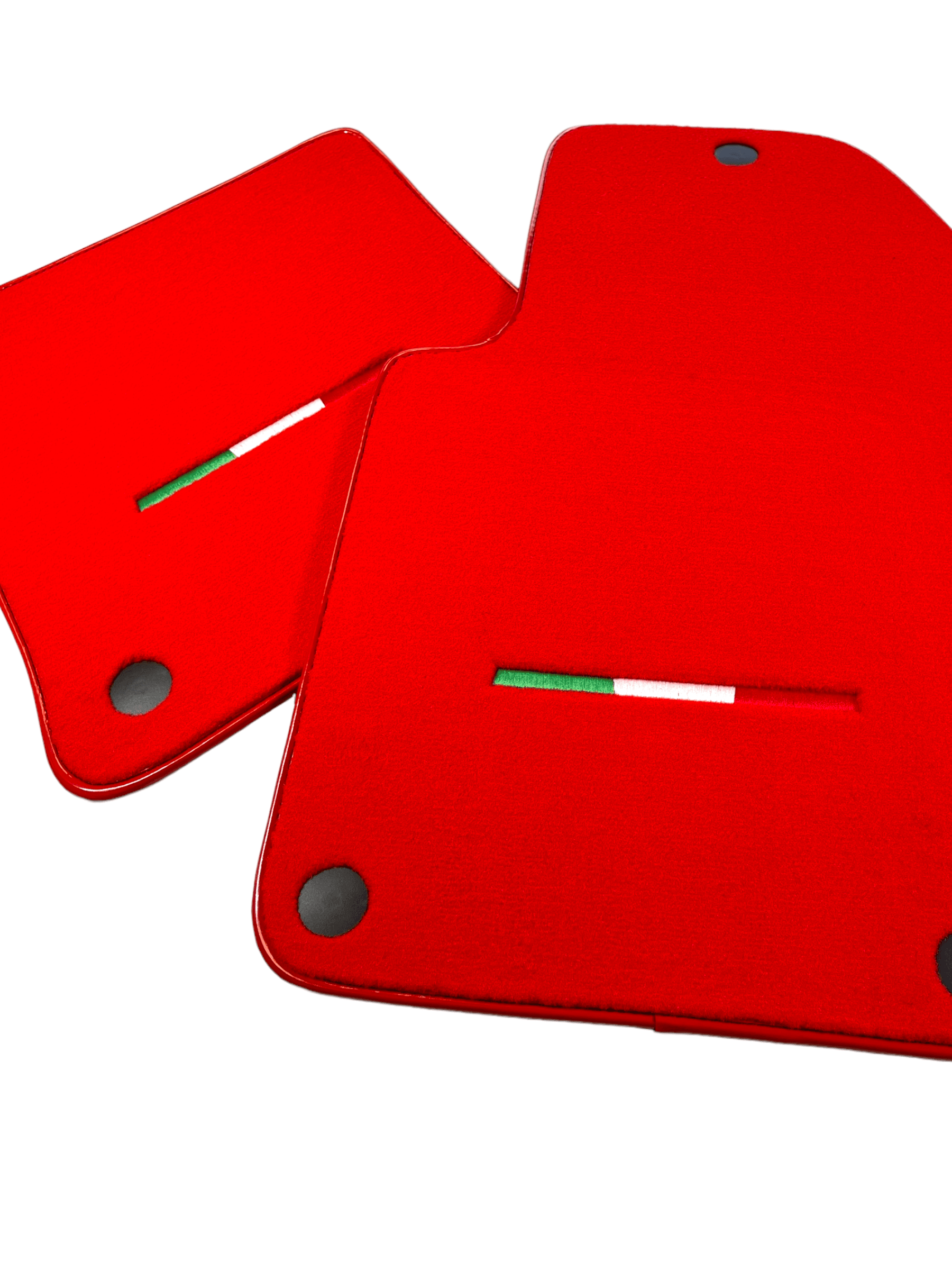 Red Floor Mats For Ferrari 599 Coupe 2006-2012 Italian Edition - Scuderia