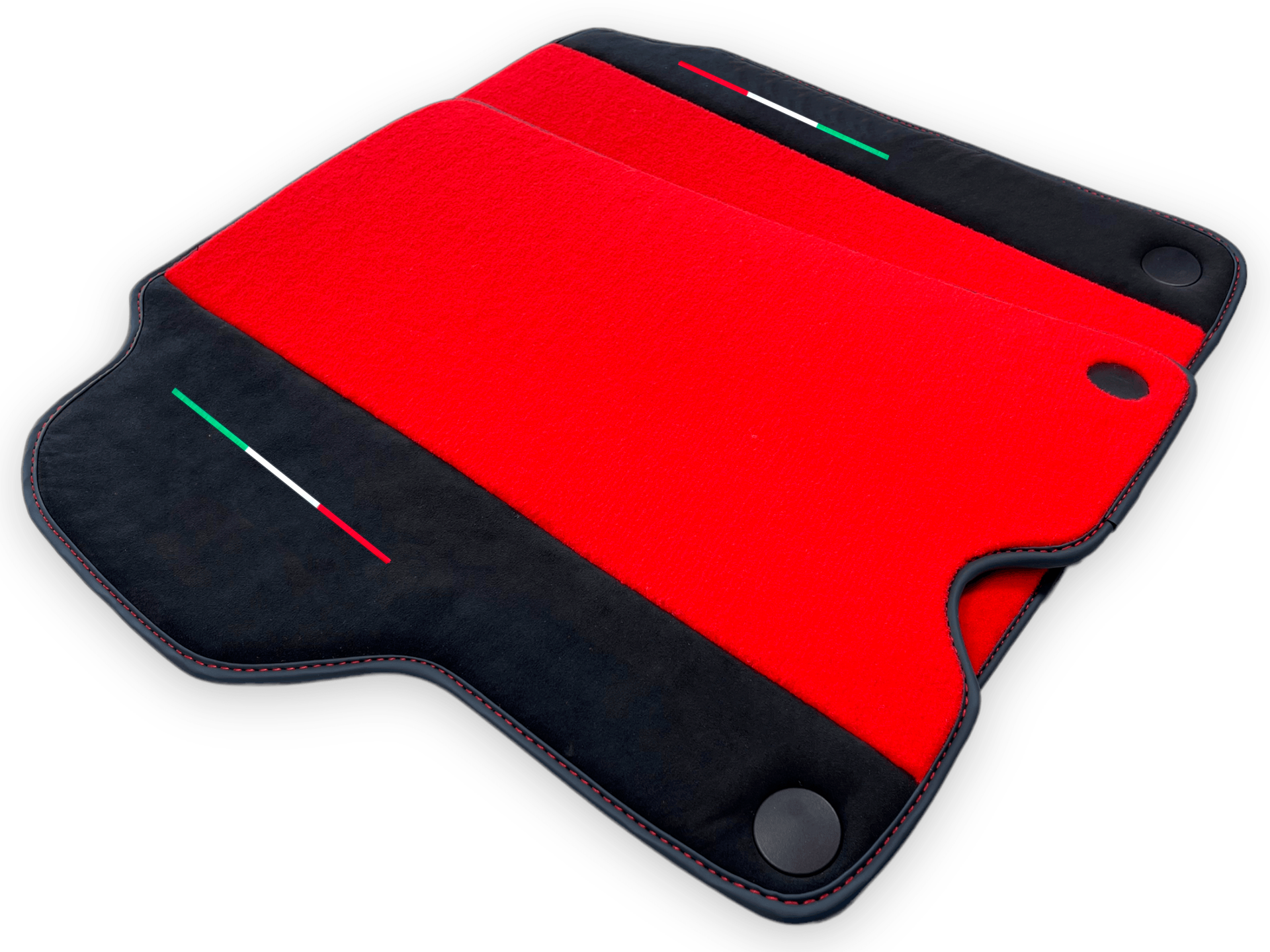 Red Car Mats For Ferrari California 2008-2014 With Alcantara