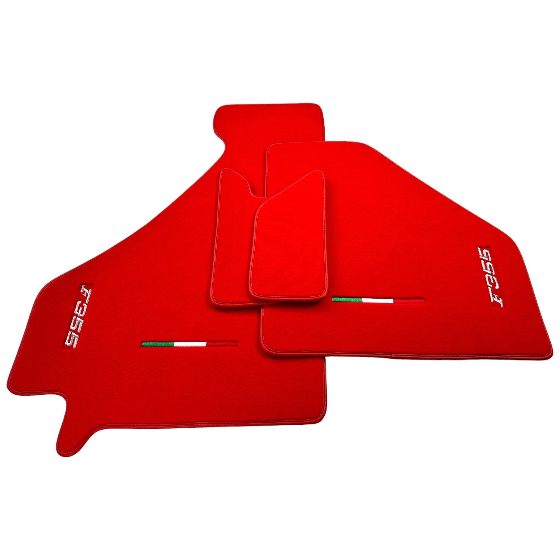 Red Floor Mats For Ferrari F355 1994-1999 - Scuderia