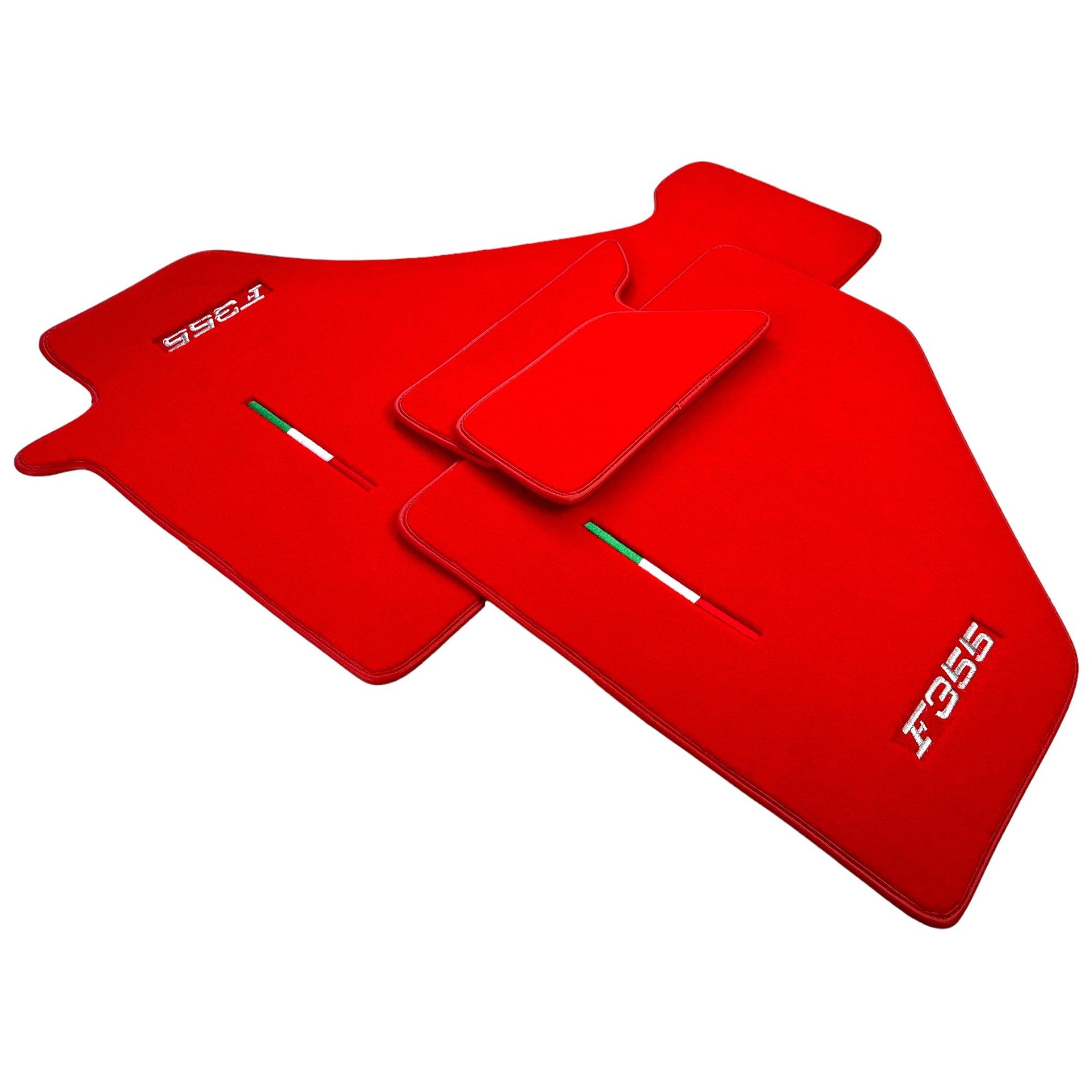 Red Floor Mats For Ferrari F355 1994-1999 - Scuderia