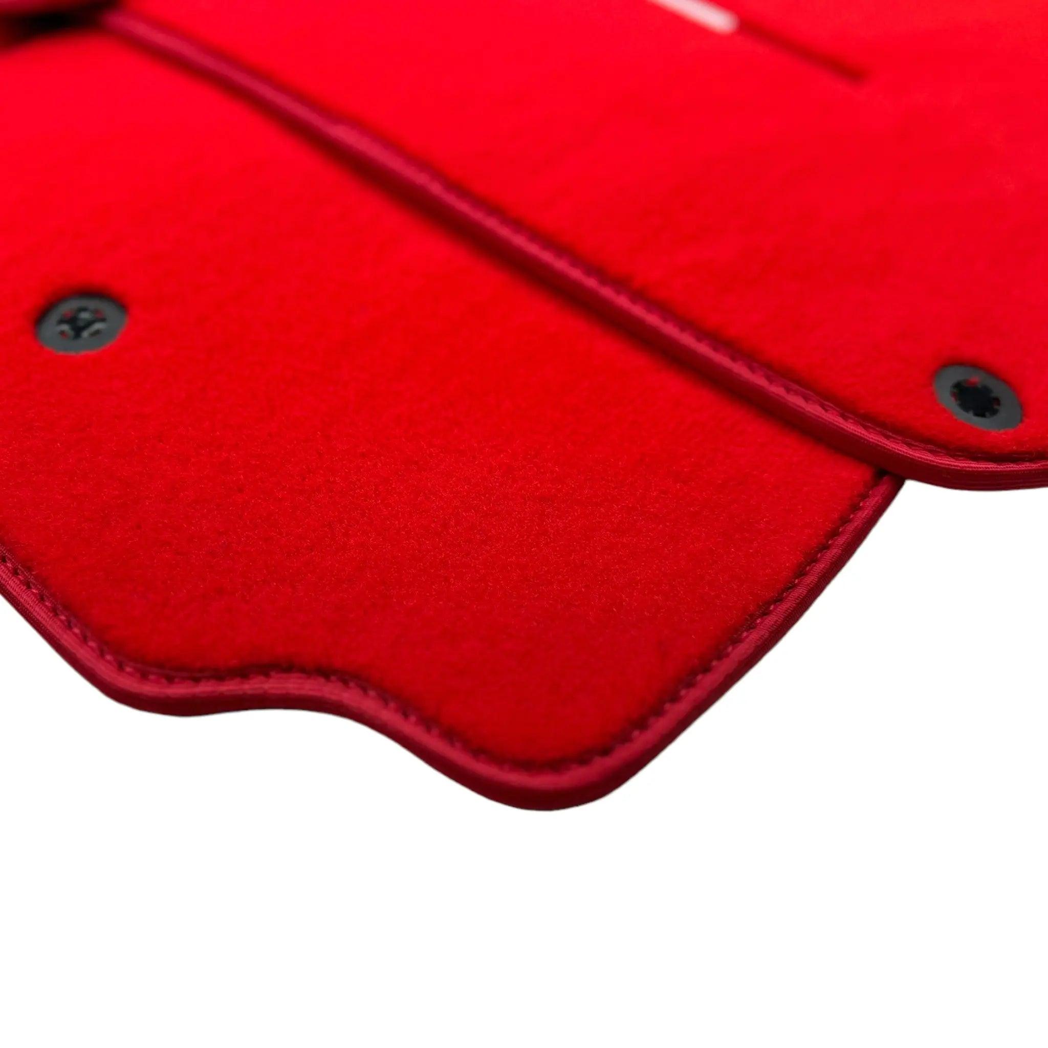 Red Floor Mats For Ferrari GTC4 Lusso (2016-2023) Italian Edition