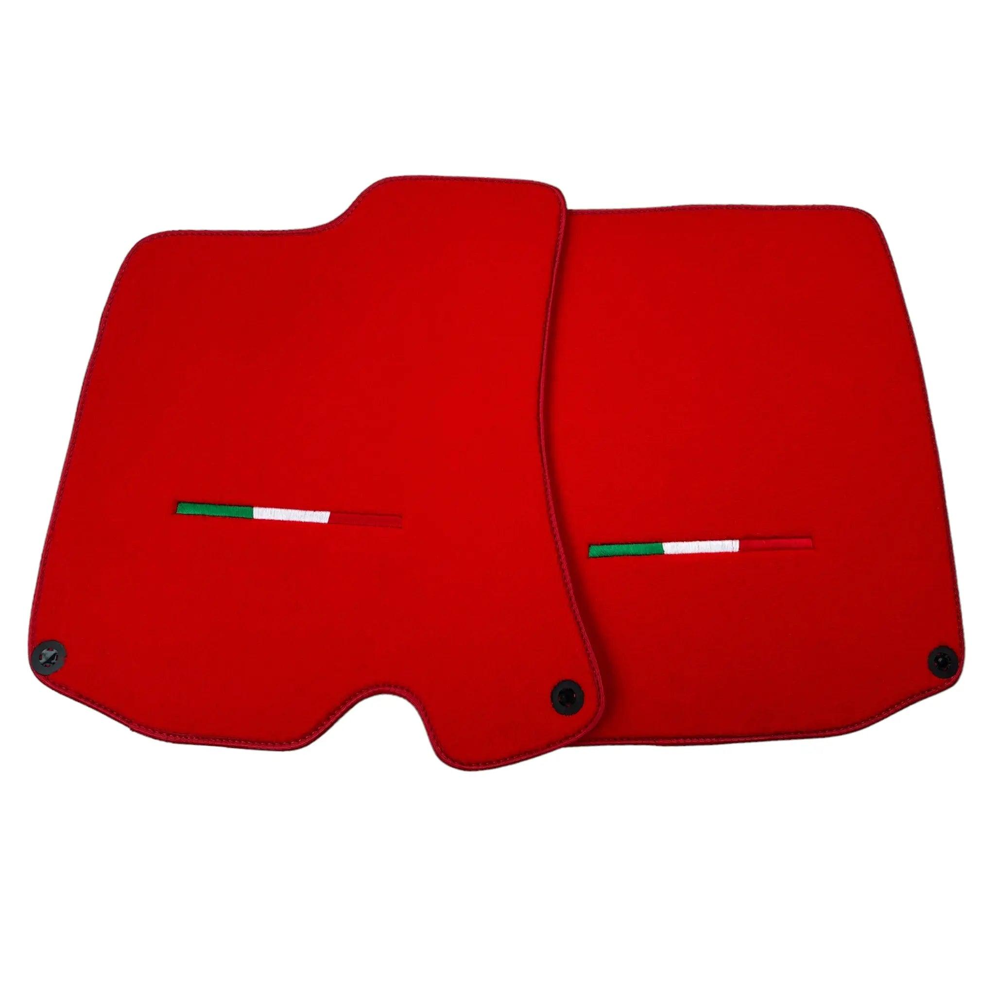 Red Floor Mats For Ferrari Portofino (2018-2023) Italian Edition