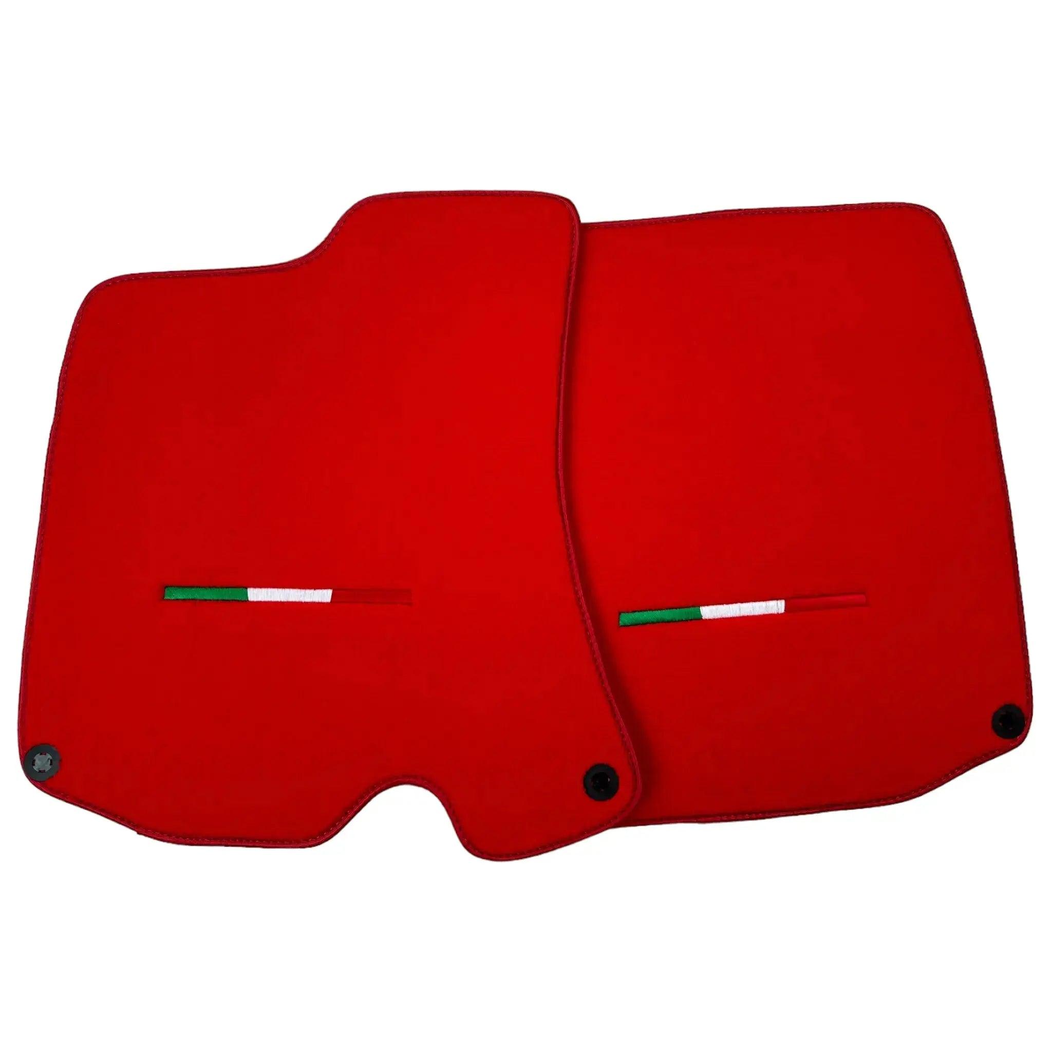 Red Floor Mats For Ferrari Roma (2021-2024) Italian Edition - Scuderia