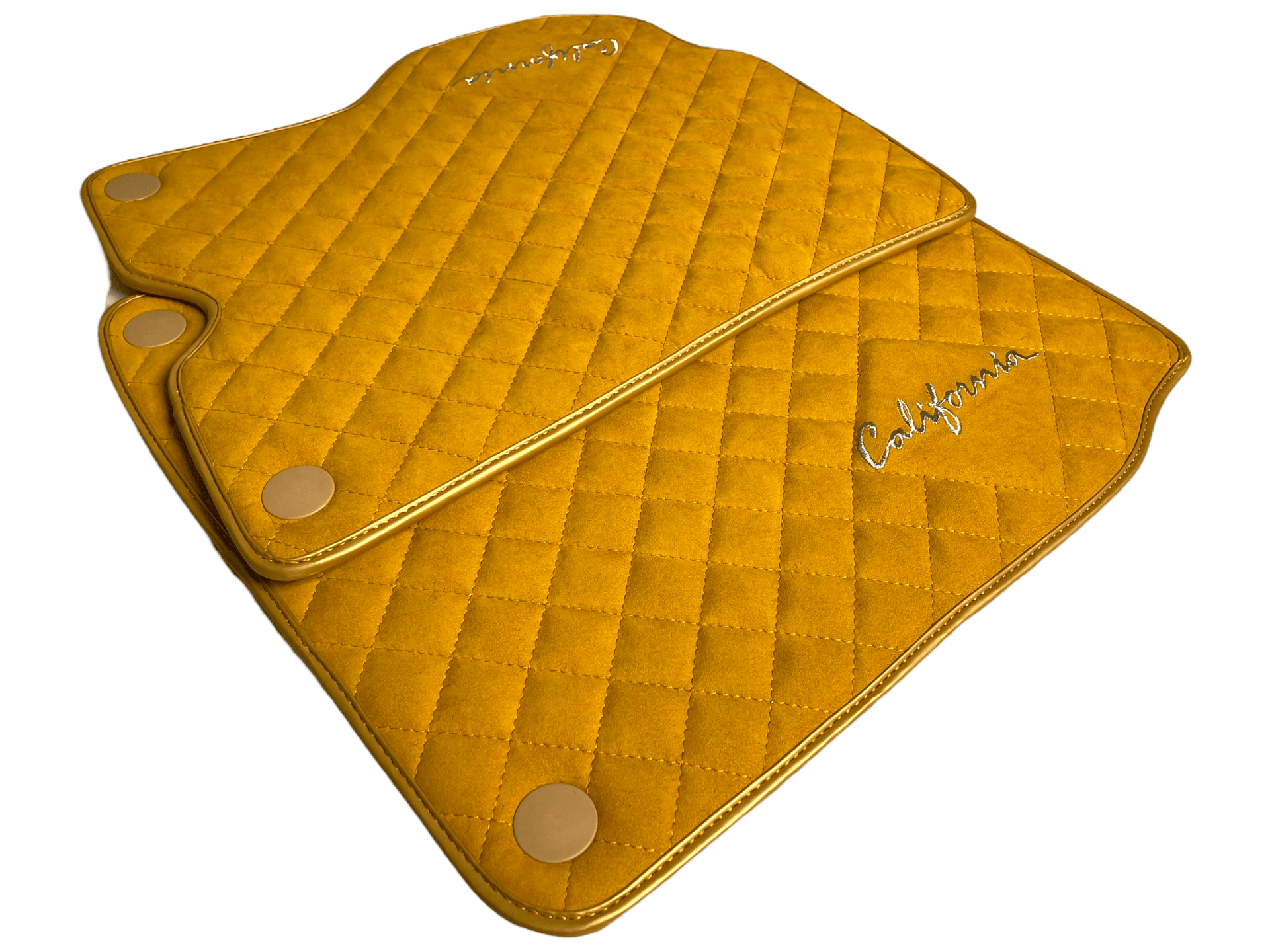 Tan Alcantara Floor Mats For Ferrari California 2008-2014 - Scuderia