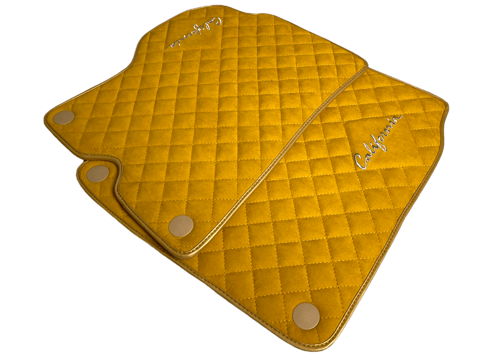 Tan Alcantara Floor Mats For Ferrari California 2008-2014 - Scuderia